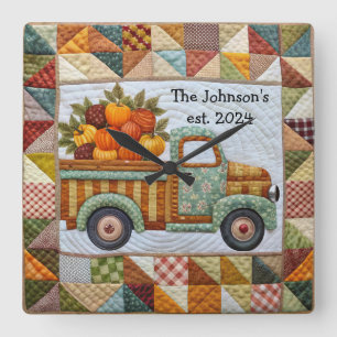 Reloj de pared de camiones de recolección de cosec