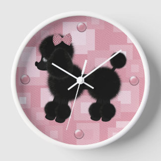 Reloj de pared de canapé negro de bonito