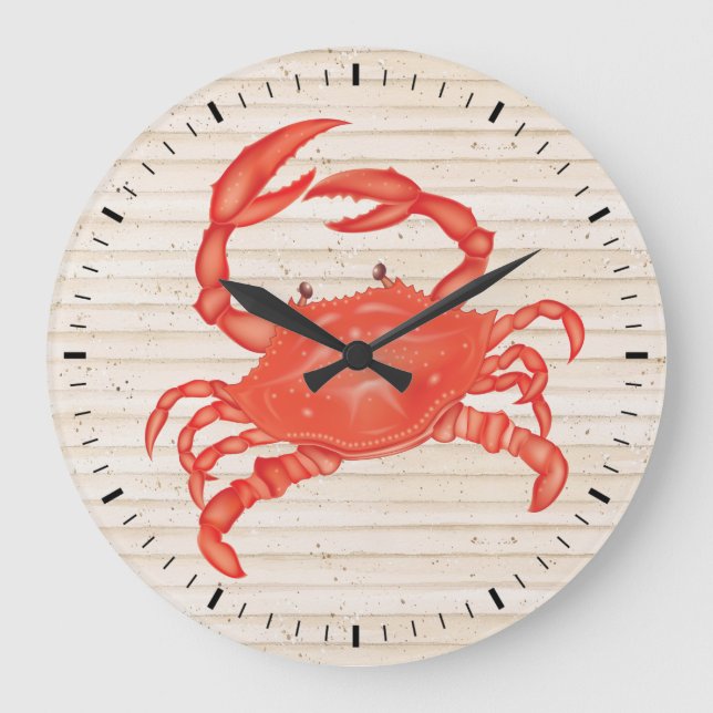 Reloj de pared de cangrejo de playa - SRF (Anverso)