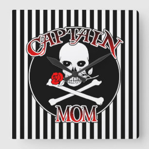 Reloj de pared de Captain Mom
