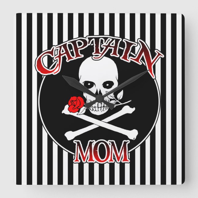 Reloj de pared de Captain Mom (Anverso)