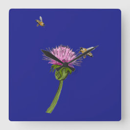 Reloj de pared de cardo 