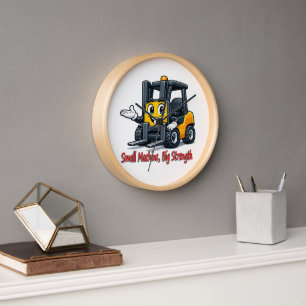 Reloj de pared de carretilla elevadora regalo de a