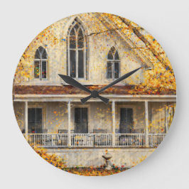 Reloj de pared de casa carpintero gótico de fantas