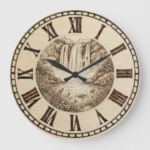 Reloj de pared de cascada
