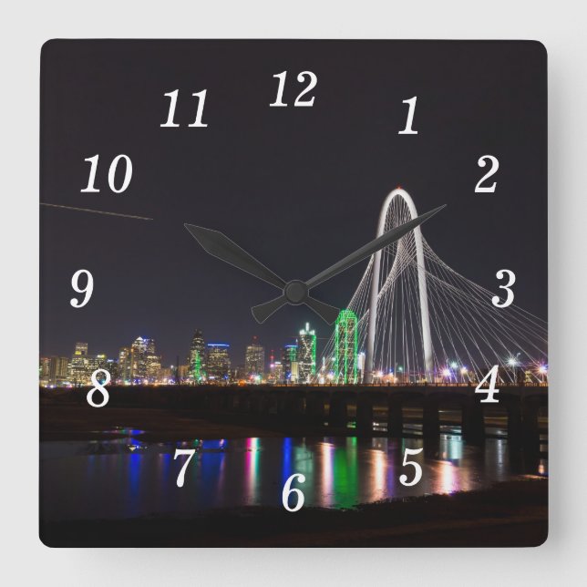 Reloj de pared de caza de línea aérea de Dallas (Anverso)