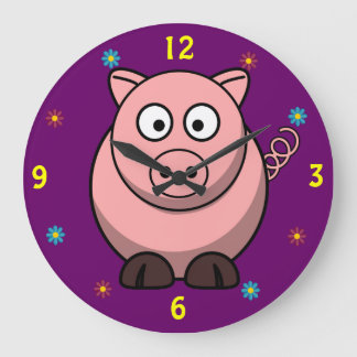 Reloj de pared de cerdo