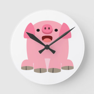 Reloj de pared de cerdo de Personalizado de enlace