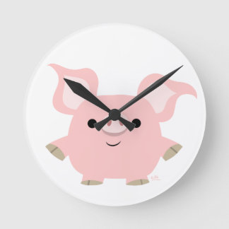 Reloj de pared de cerdo Personalizado corto