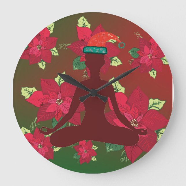 Reloj de pared de cerezos de cerezos de cristamos (Anverso)