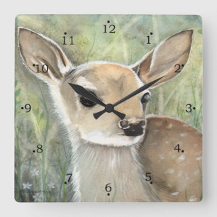 Reloj de pared de cervatillo