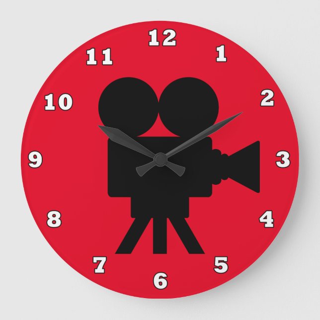 Reloj de pared de cine en casa (Anverso)