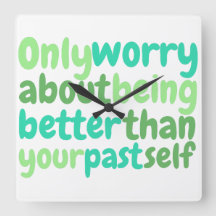 reloj de pared de cita inspiradora