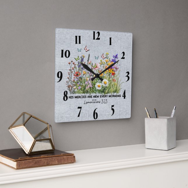Reloj de pared de citas/animaciones inspiradoras (Oficina)