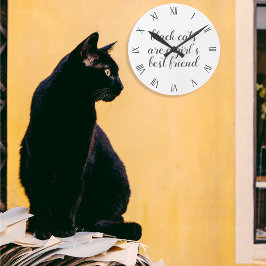 Reloj de pared de citas de mejor amigo del gato ne