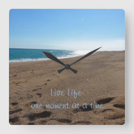 Reloj de pared de citas inspirador