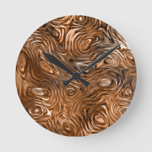 Reloj de pared "de cobre" fundido de la impresión