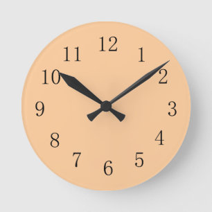 Reloj de pared de cocción de tono de Naranja Paste