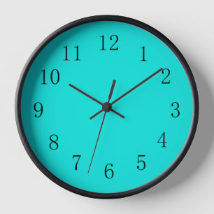 Reloj de pared de cocina azul Aqua