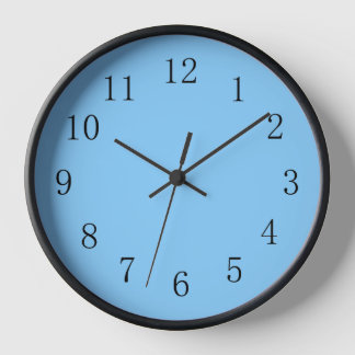 Reloj de pared de cocina azul cielo claro