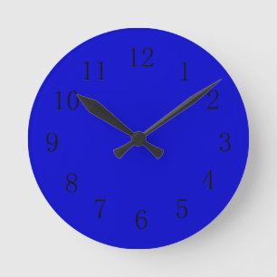 Reloj de pared de cocina azul medio