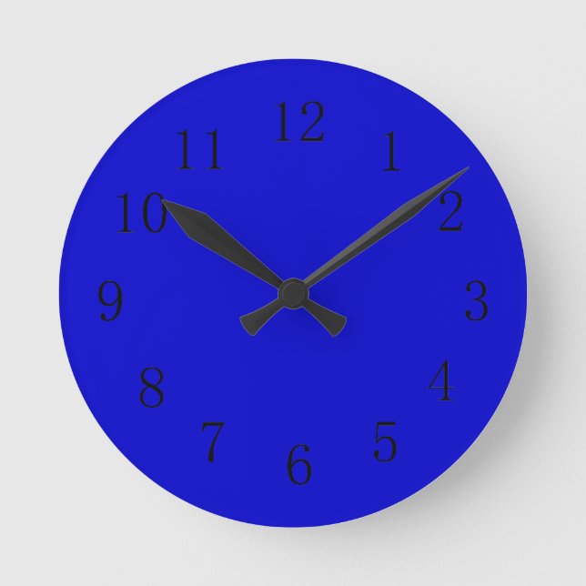 Reloj de pared de cocina azul medio (Anverso)