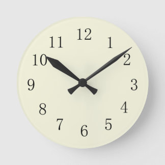 Reloj de pared de cocina Beige