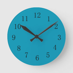 Reloj de pared de cocina color azul Bondi