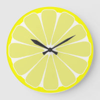 Reloj de pared de cocina con limón de regalo