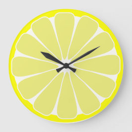 Reloj de pared de cocina con limón de regalo