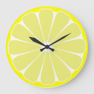 Reloj de pared de cocina con limón de regalo