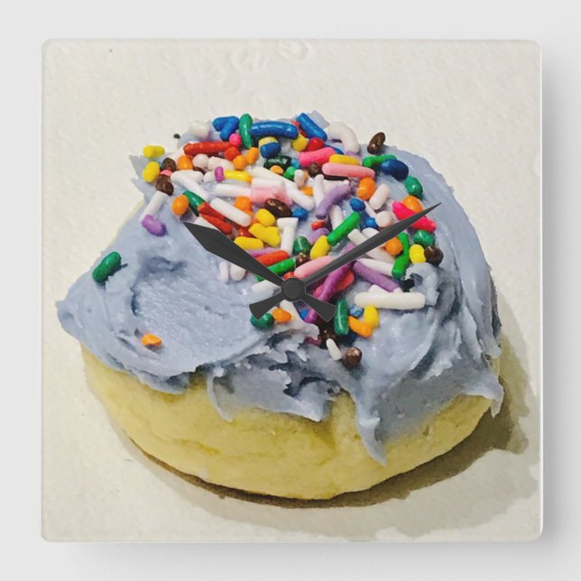 Reloj de pared de cocina de azúcar con escarcha Ar (Anverso)