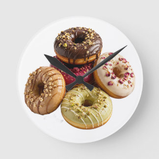 Reloj de pared de cocina de donuts gourmet | Panad
