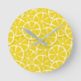 Reloj de pared de cocina de limón Slices