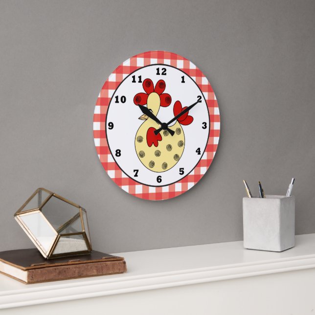 Reloj de pared de cocina de pollo de campo (Oficina)