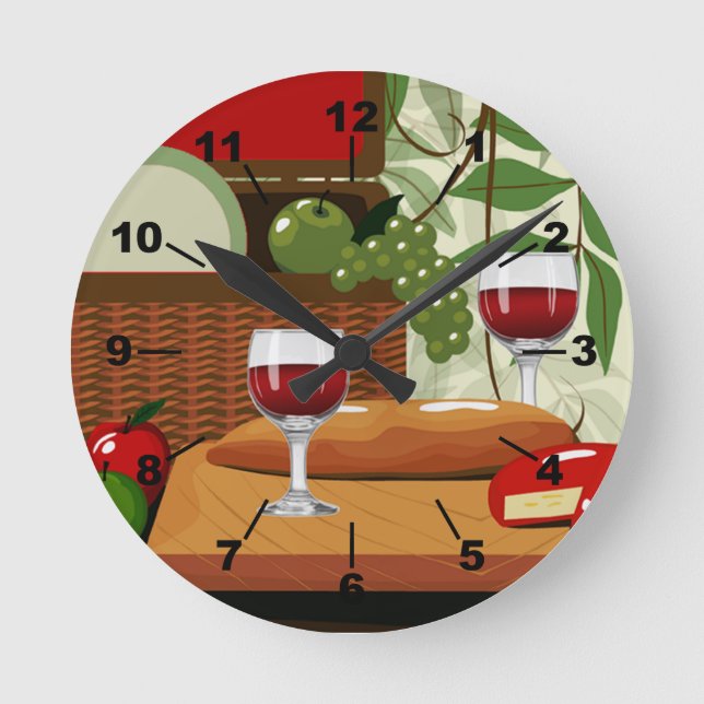 Reloj de pared de cocina italiana (Anverso)