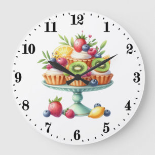 Reloj de pared de cocina para amantes de cupcakes