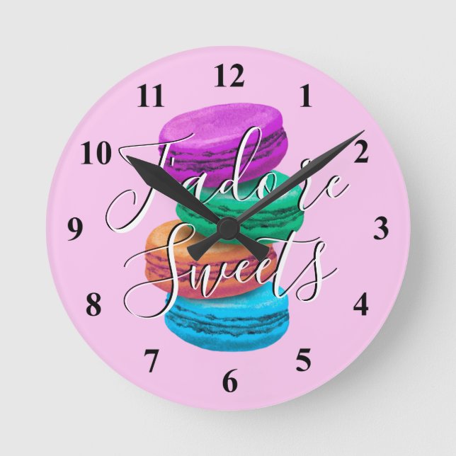 reloj de pared de cocina personalizado con arte de (Anverso)