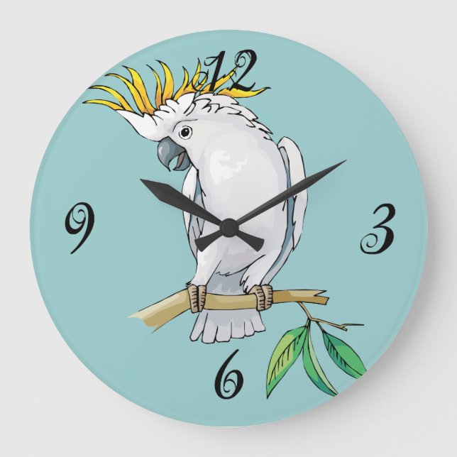 Reloj de pared de Cockatoo (Anverso)