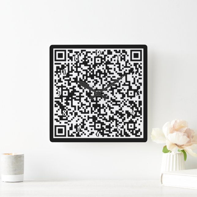 Reloj de pared de código QR Personalizado Tu Propi (Hogar)
