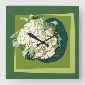 Reloj de pared de coliflor