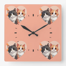 Reloj de pared de Collage de fotos personalizado