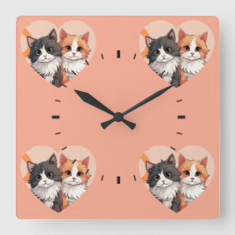 Reloj de pared de Collage de fotos personalizado