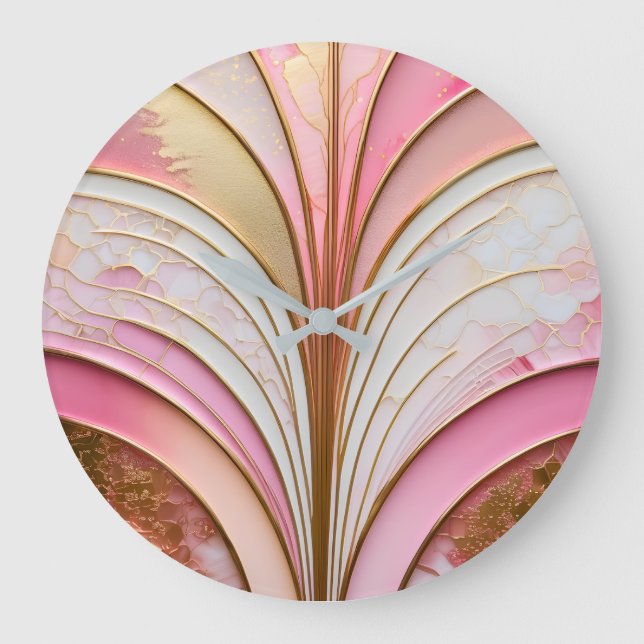 Reloj de pared de color Art Deco (Anverso)
