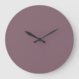Reloj de pared de color sólido - Grasa púrpura