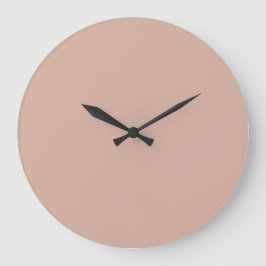 Reloj de pared de color sólido - rosa crepe