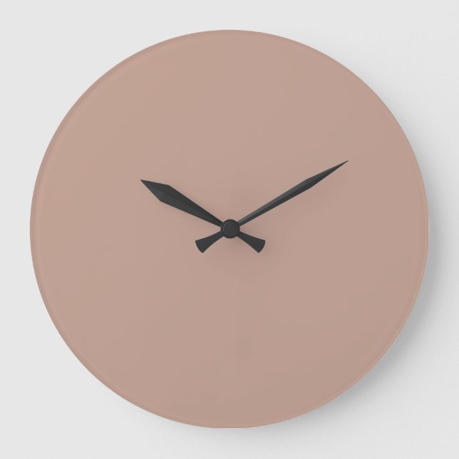 Reloj de pared de color sólido - rosa oscuro (Anverso)