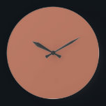 Reloj de pared de color sólido - Terracota cálida<br><div class="desc">Reloj de pared de color sólido - Terracota cálida de tierra</div>