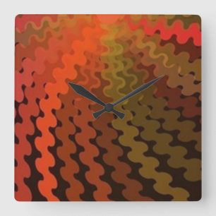 Reloj de pared de colores de verano espiral