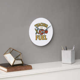 Reloj de pared de combustible para profesores retr